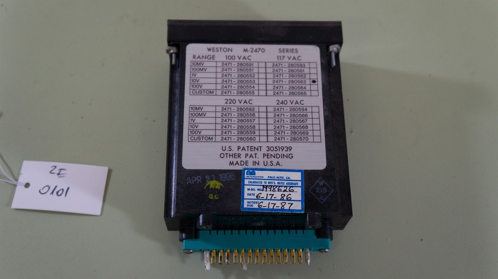 Weston M-2470 Panel Meter