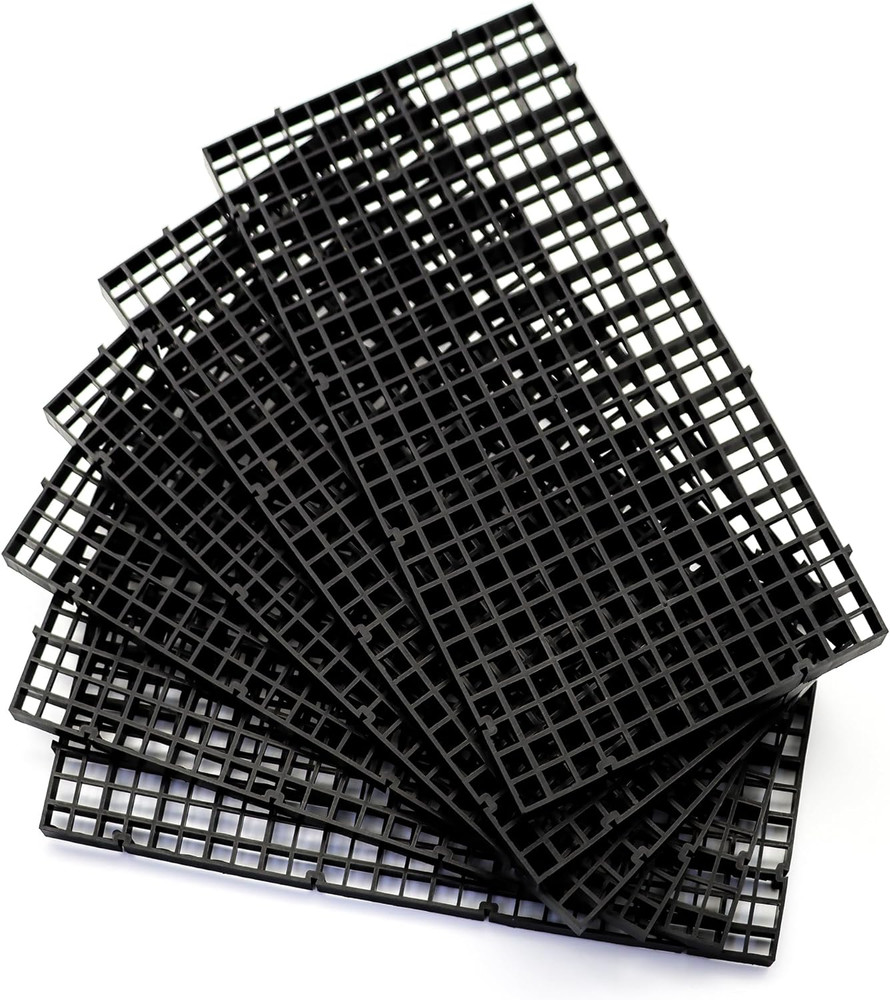 Aquarium Fish Tank Divider Plastic Egg Crate Aquarium Filter Bottom Tray Plastic
