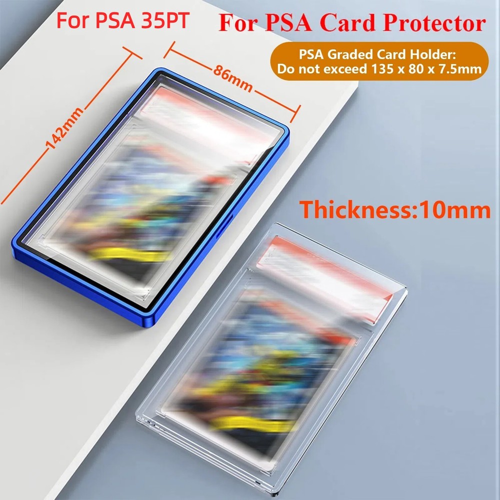 Magnetic Slab Case Protector for PSA BGS Graded Cards Stackable Metal Bumper