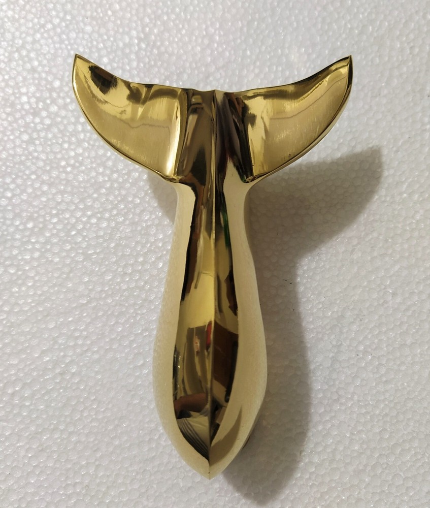 Decorative Brass Whale Tail Door Knocker Solid Brass
