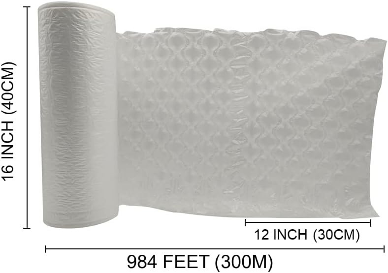 Air Cushion Machine Film Small Bubble Pillow Packaging Padding Roll | 984ft x...