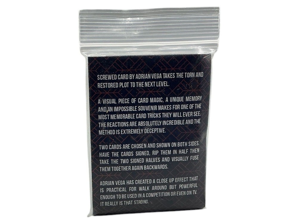 Bicycle Adrian Vega Screwed Card Magic Trick Deck Refill