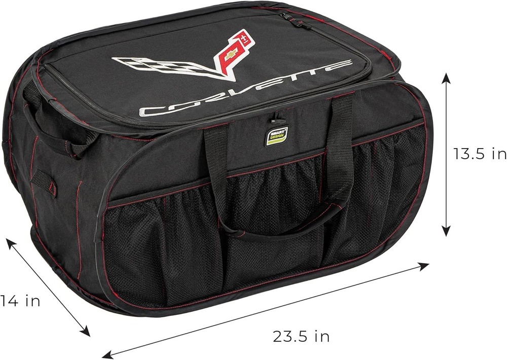 Pop-Up Corvette Trunk Organizer (C8 Logo!)
