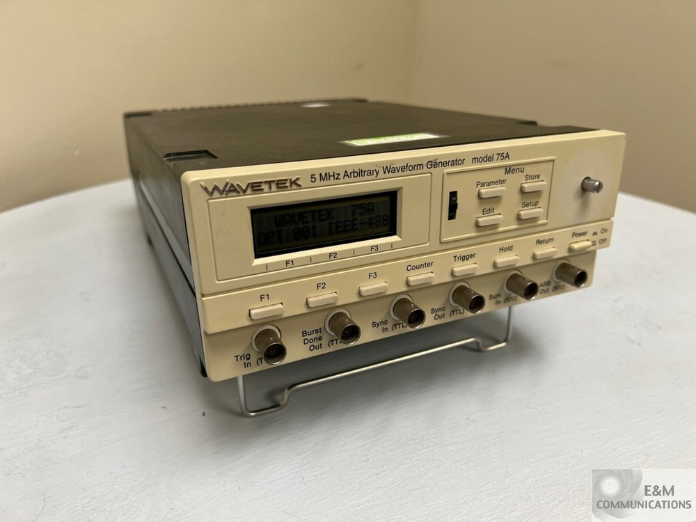 MODEL 75A WAVETEK 5 MHZ ARBITRARY WAVEFORM GENERATOR SERIAL # A93010089