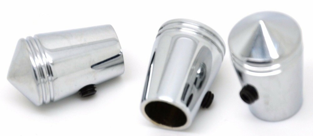 Pointed Toggle Switch Extensions for Kenworth Round Switch 1" H Chrome UP#40229