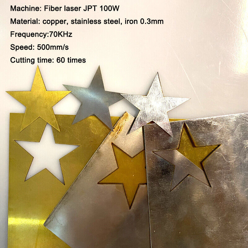 JPT Mopa 100W Fiber Laser Marking Machine Rotary Metal Steel Marking BJJCZ US