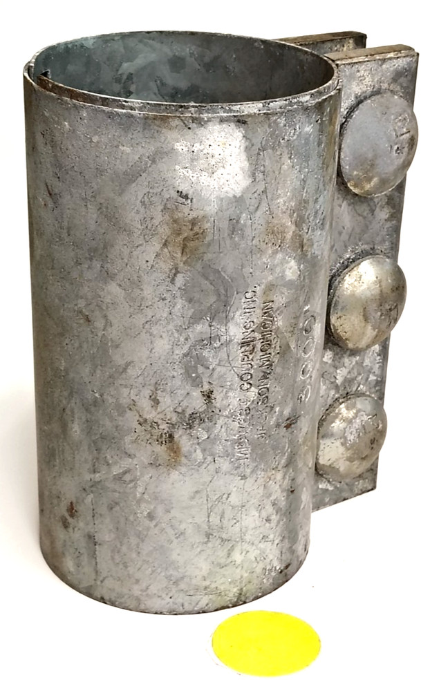 MORRIS COMPRESSION COUPLING 3-1/2" OAD 6" OAL ALUMINUM MATERIAL