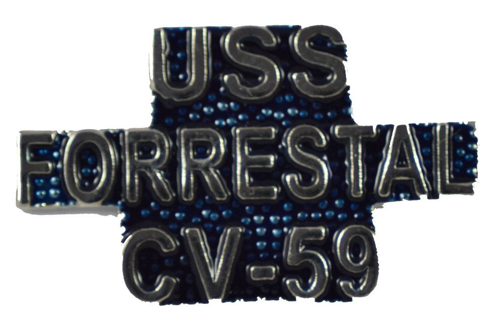 USS FORRESTAL HAT PIN