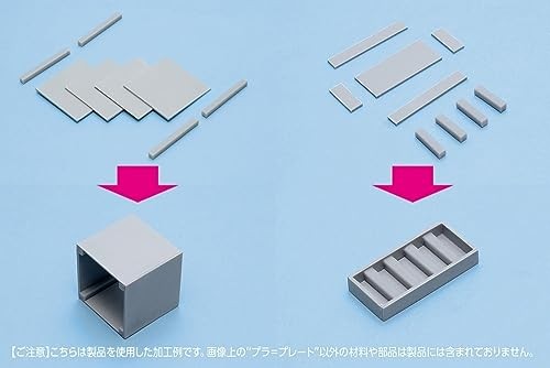 Wave Plastic Plate Hobby Material, Gray (OM-383)