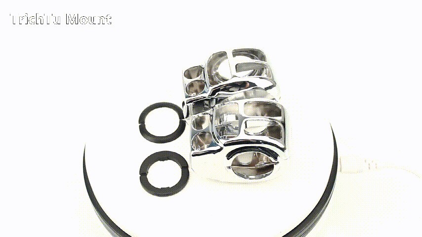 Chrome Hand Control Switch Housing Cover for Harley Road King FLHR/I 2014-2022