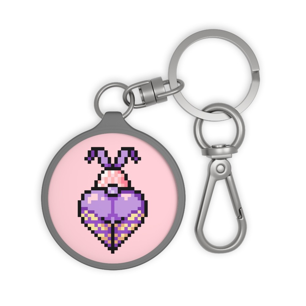 Cosplay bunny butt Pixel Butt Keyring Tag