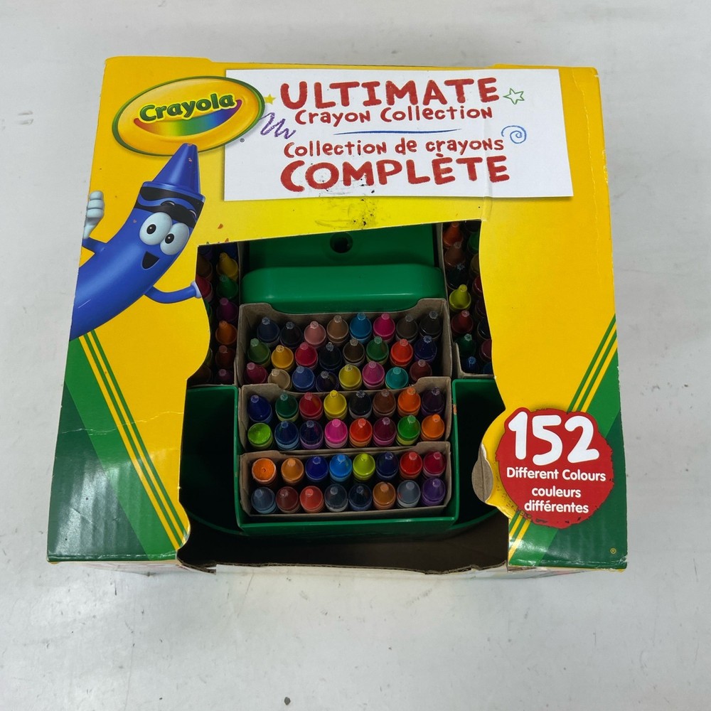 Crayola Ultimate Crayon Caddy 152ct Assorted w/ Lid & Sharpener