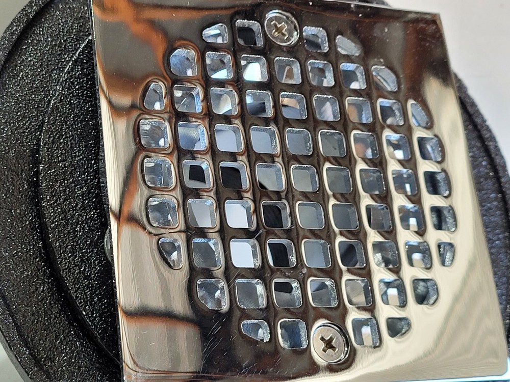 PROFLO Cast Iron Square Chrome Shower Drain 2" IPS Connection