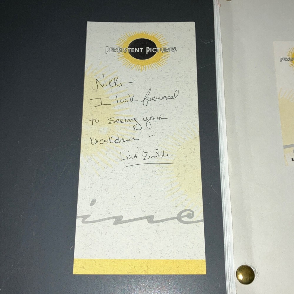 Standoff 1996 Movie Script Andrew Chapman Revised Draft Casting Notes COA