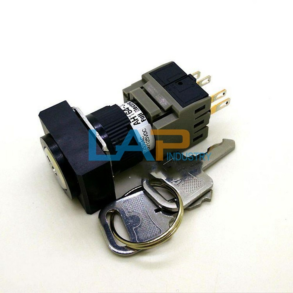QTY:1 NEW FOR FUJI AH164-J2A11A Rectangular key selector switch two files