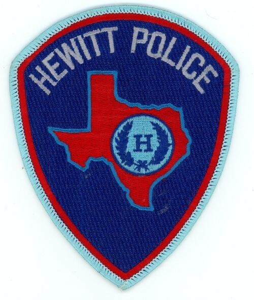 TEXAS TX HEWITT POLICE NICE SHOULDER PATCH SHERIFF