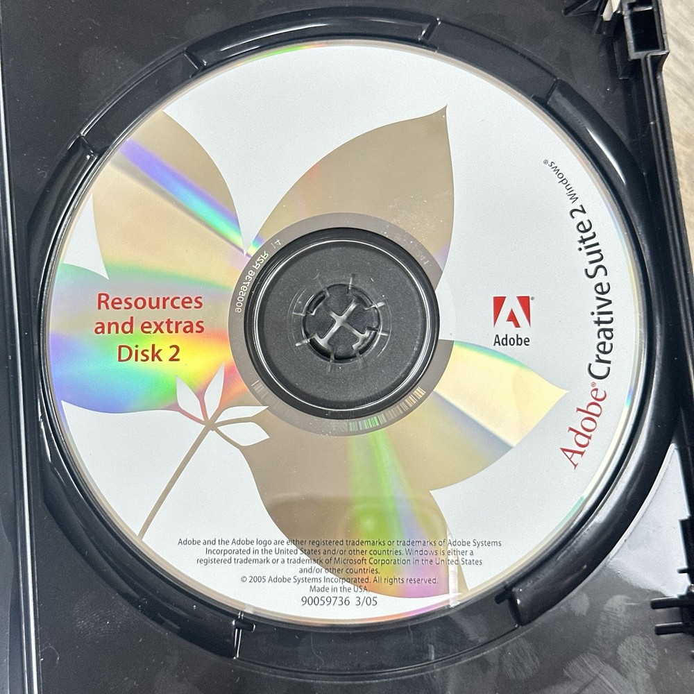 Adobe Creative Suite® 2 Premium Full Version For Windows 6 Discs Complete
