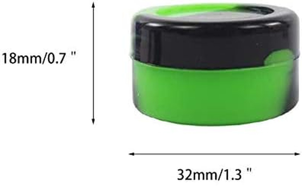 5Ml Lots Silicone Container Box 18 Colors 100Pcs
