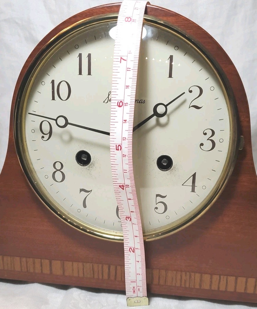 Seth Thomas Lynton 2W 8 Day Mantel Clock Triple Hammer Strike A‑208 Series