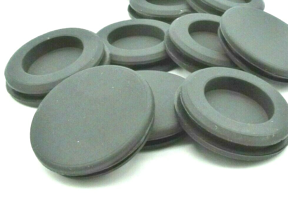 Solid Rubber Grommet Without Hole for 35mm Panel Hole 42mm OD Fits 3mm Panel