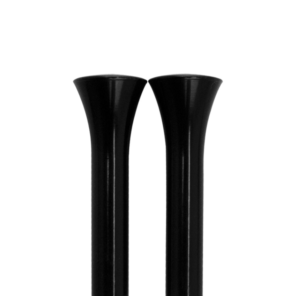 Billet Specialties BLK45930, Door Lock Knobs Tri-Five Smooth Black Pair Performa