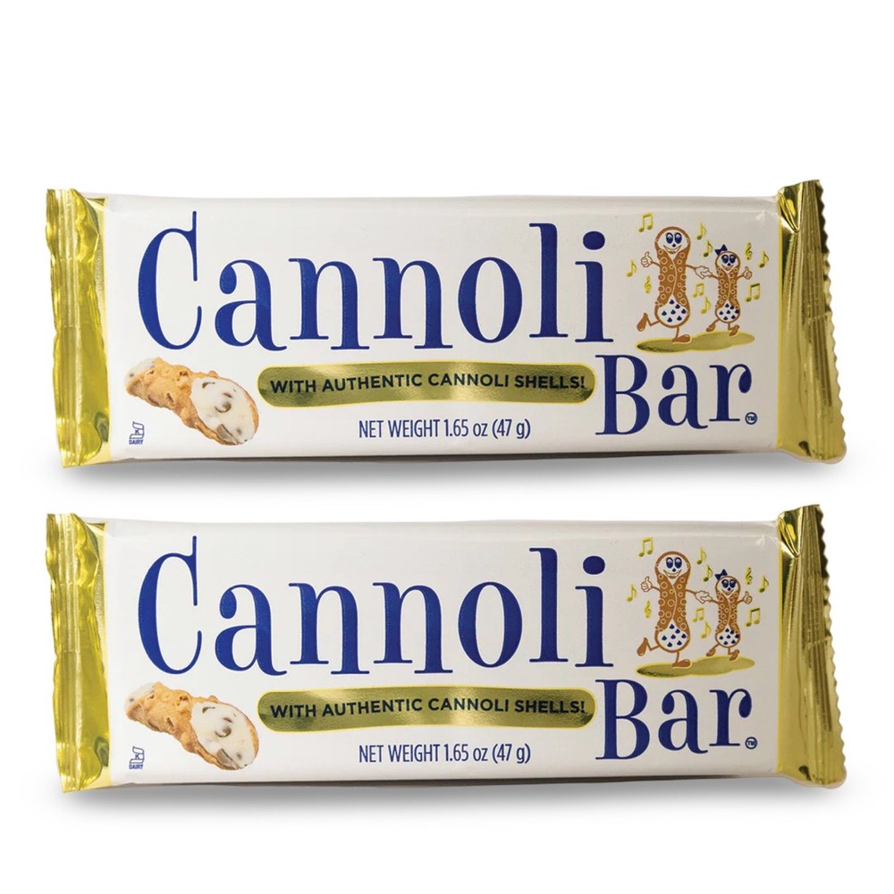 Cannoli Candy Bar Full Size, 4 Bars