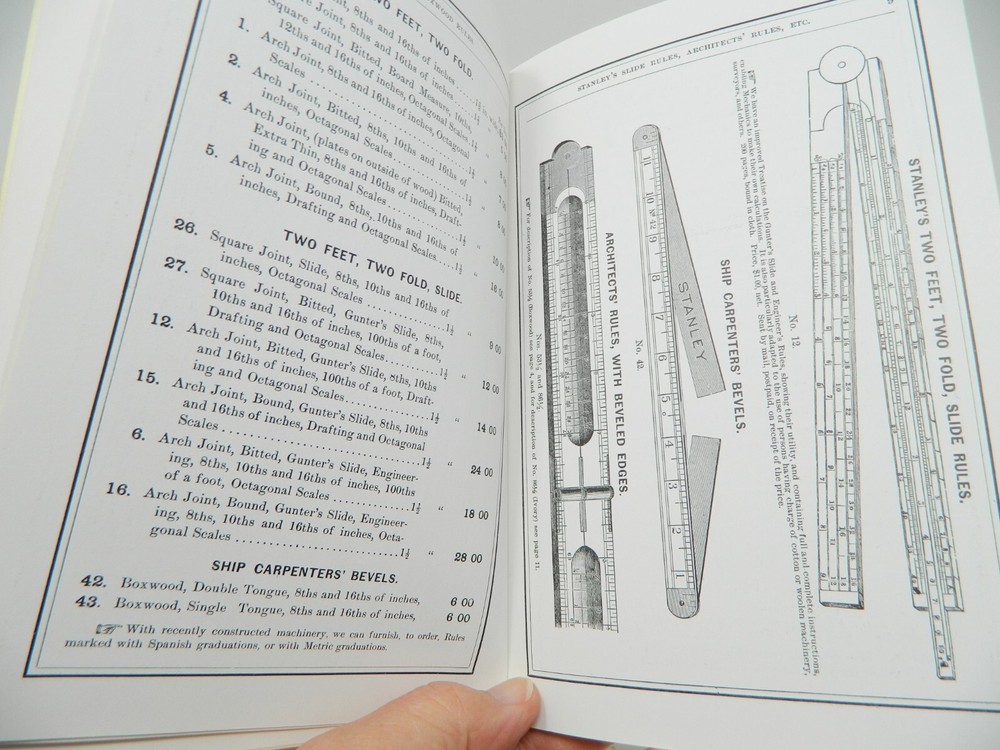 STANLEY 1892 Price list Reprint