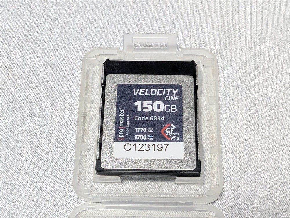 ProMaster Velocity Cine CFExpress Type B - 150GB Code 6834 - TESTED & WORKS
