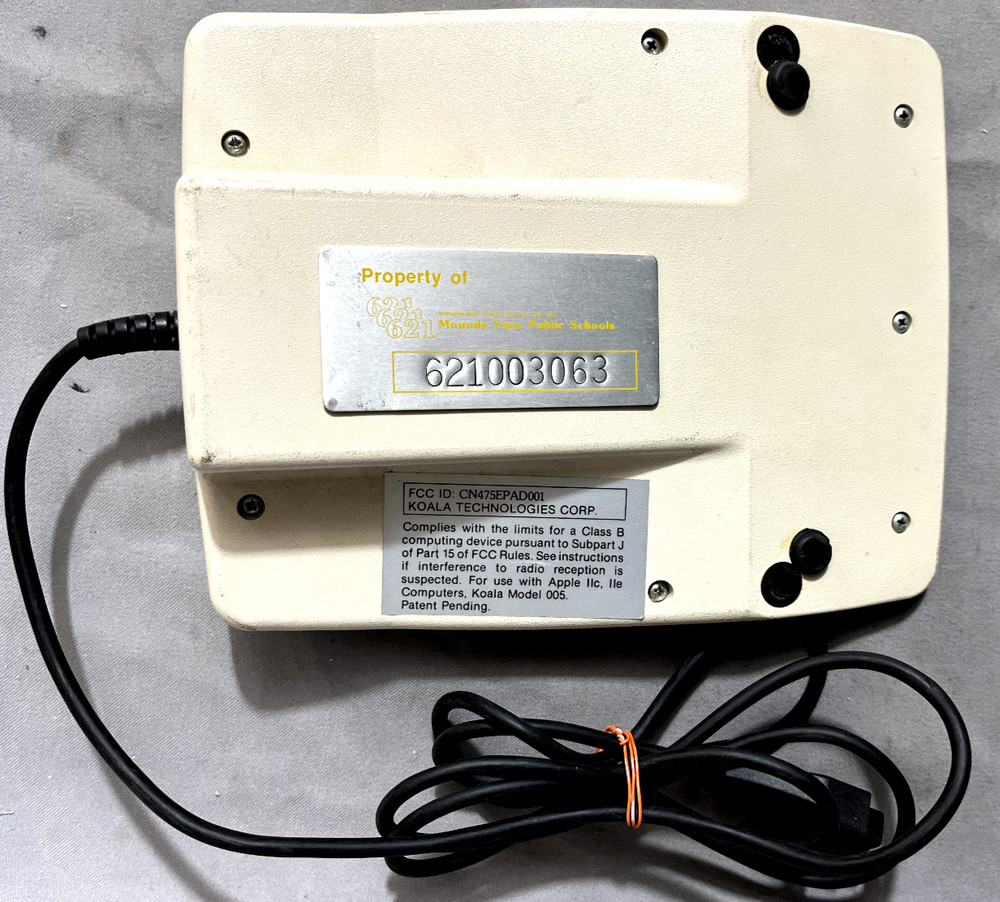 Untested Spider Eater Music disk Apple 2/2+/2E Educational Koala Ware w/Pad