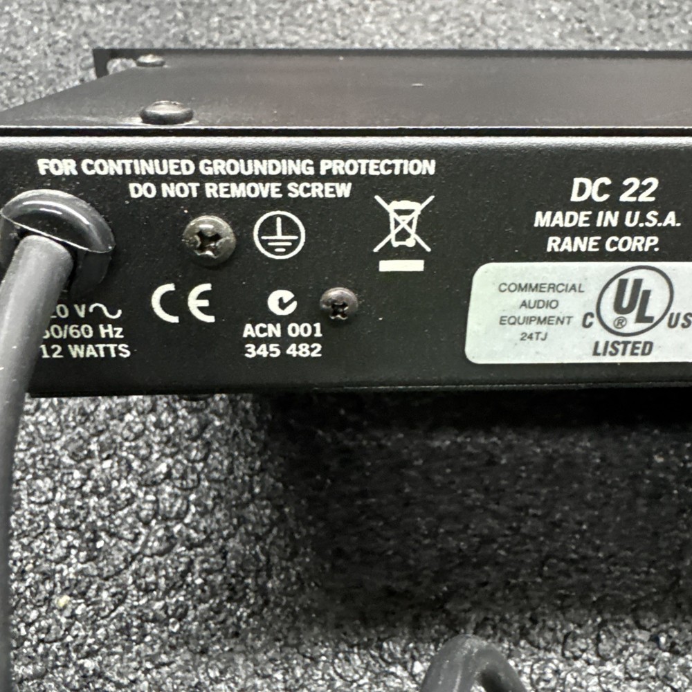 Rane DC-22 Dynamic Controller Signal Processor Compressor DJ Limiter 2 Channel