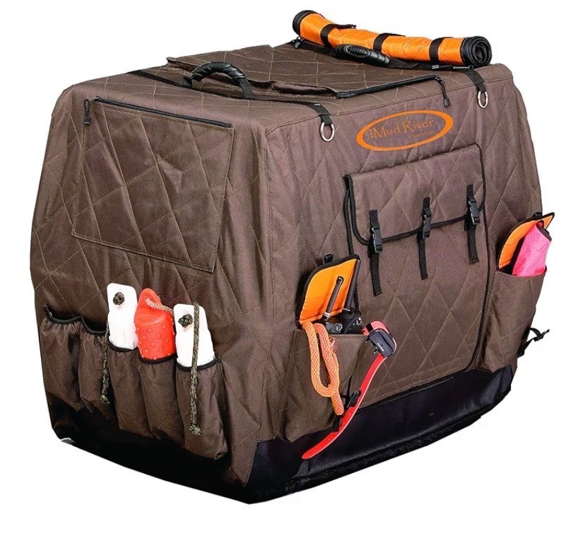 Mud River Dixie Kennel Cover, Brown, Medium