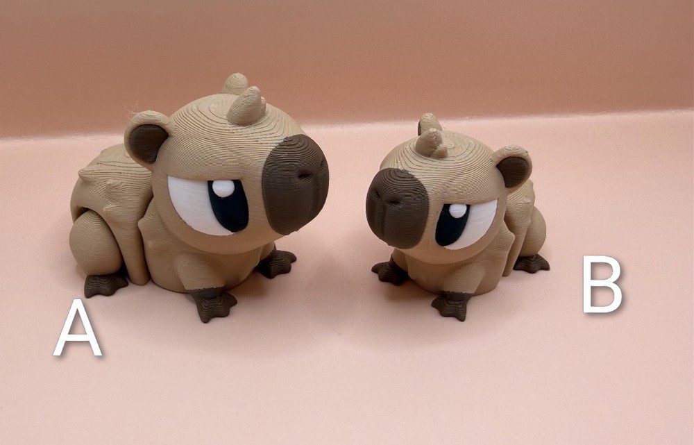 3D Printed Jiggle Pet Capybara Mini