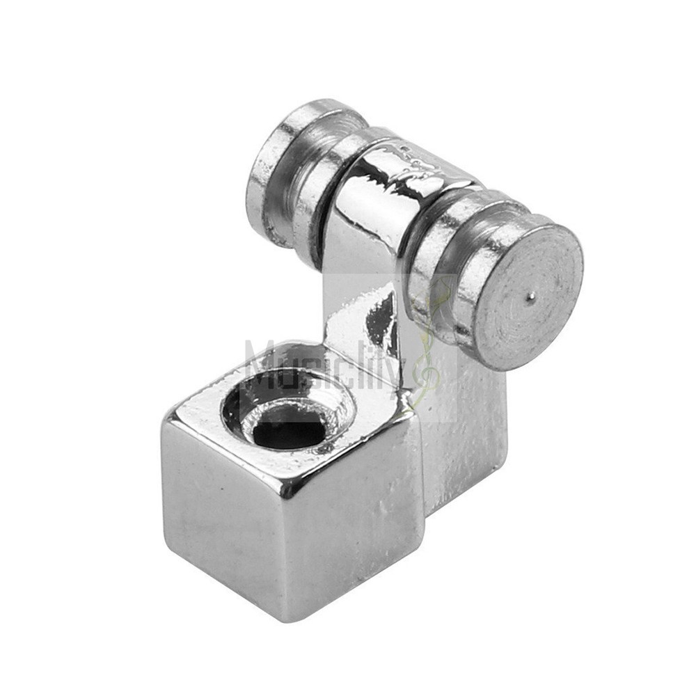 Musiclily 4Pcs Chrome Metal Roller Guitar String Tree String Guide Retainer New