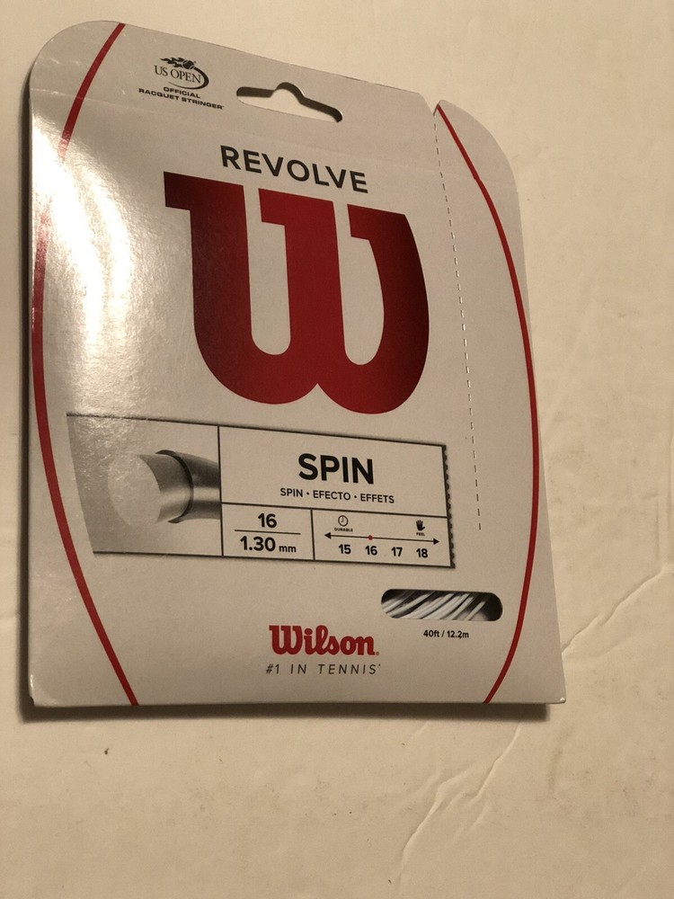 Wilson Strings - WRZ946500 - Revolve 16 Tennis Racket String Set White