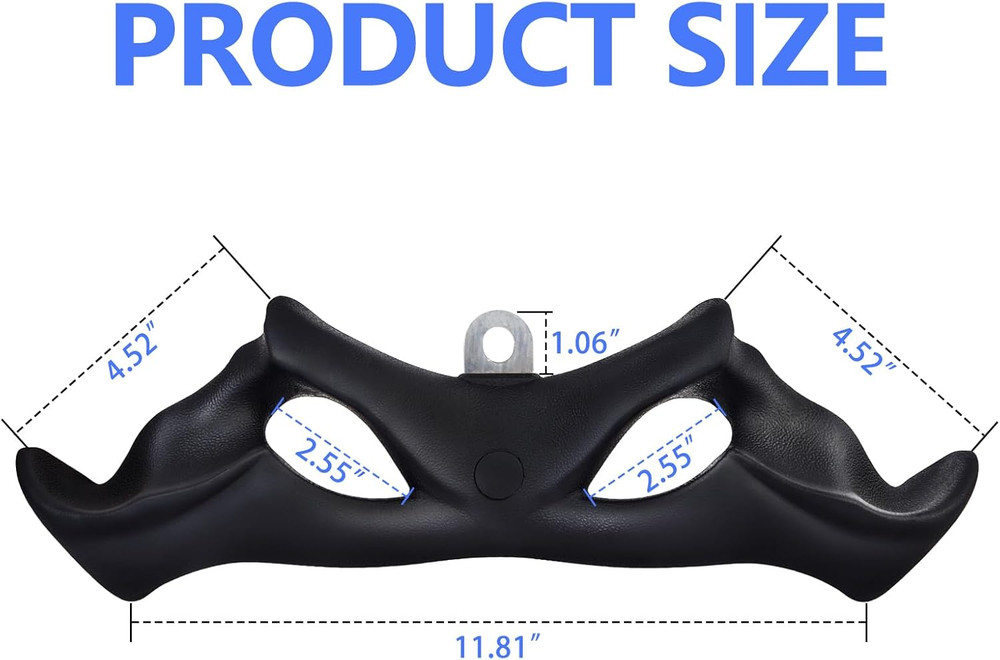 LAT Pulldown Attachments-Lat Pull down Bar with Ergonomic Grips, Bicep Tricep Ba