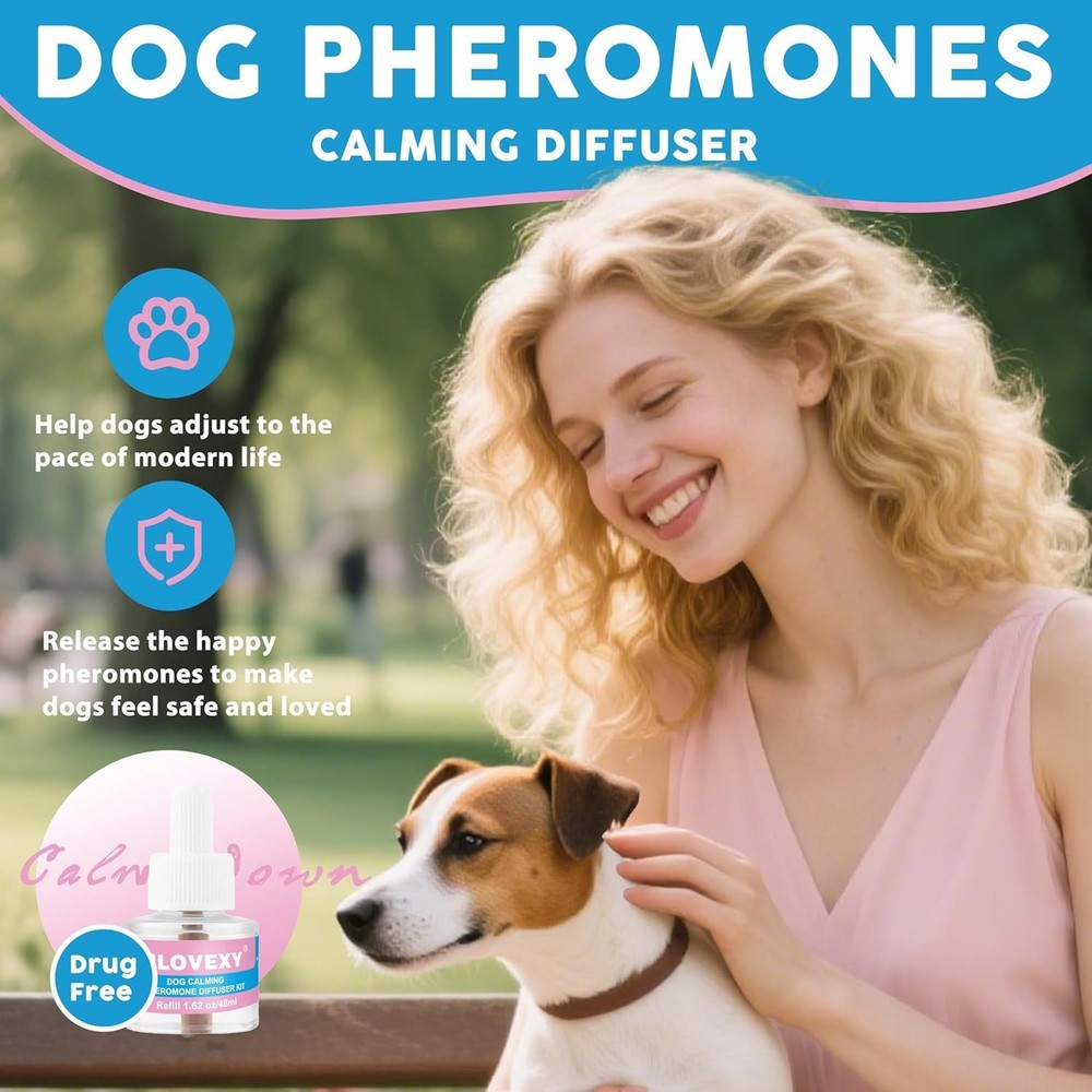Pheromone Diffuser for Dogs - Effective Stress Relief, Safe & Odorless Formula