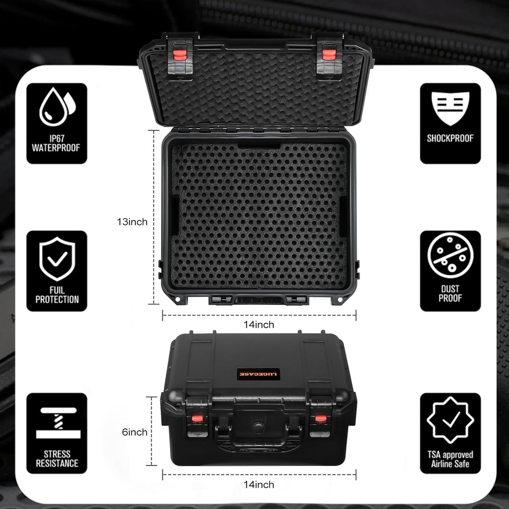 9mm Waterproof Ammo Storage Box - TSA Approved 1296 Round Case, Bullets