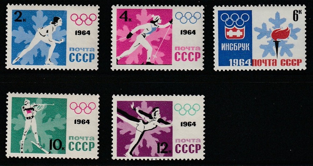 Russia    1964   Sc # 2843-47   Tokyo Olympic     MNH   OG