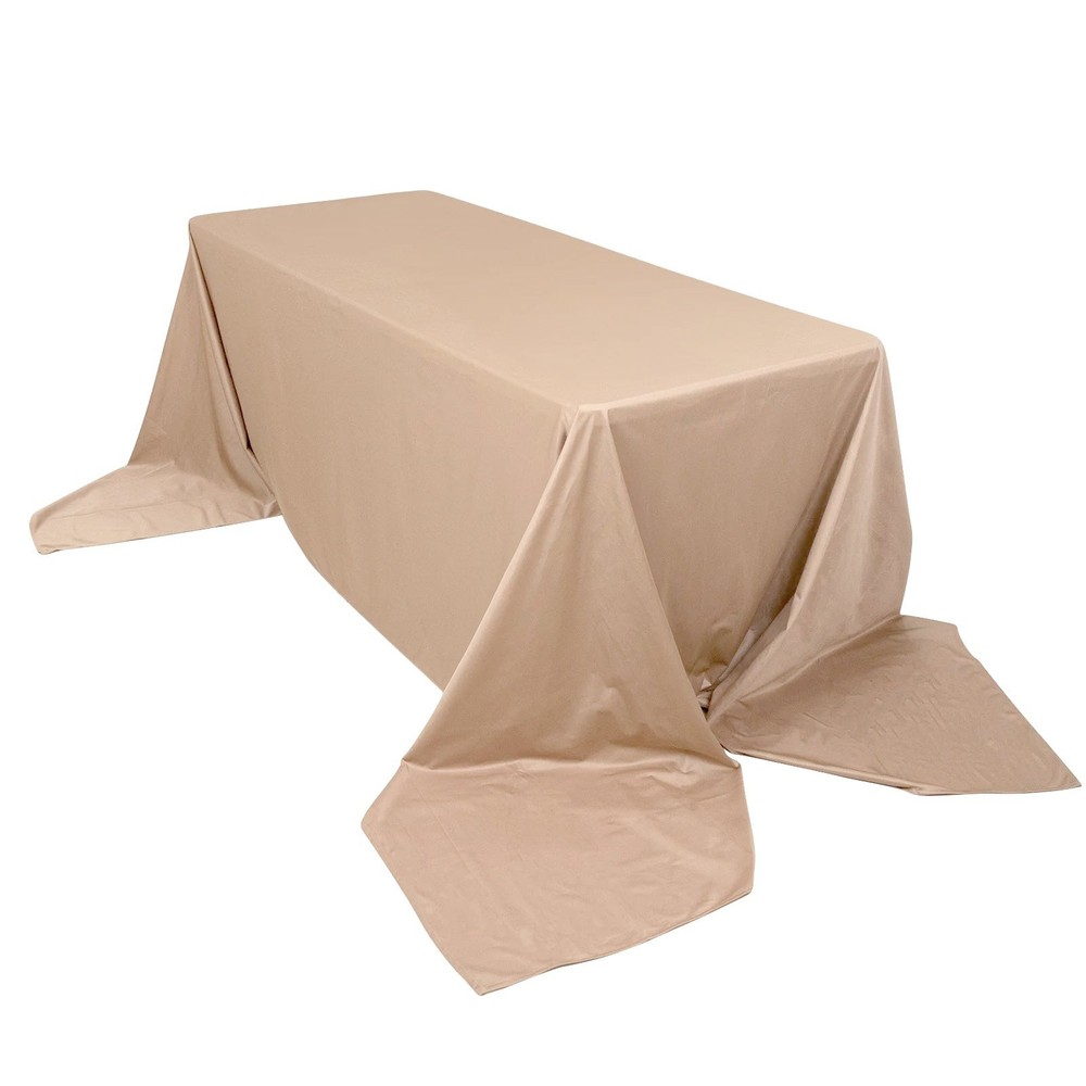 90" x 132"NUDE Scuba Polyester Rectangular TABLECLOTH Party Events Decorations