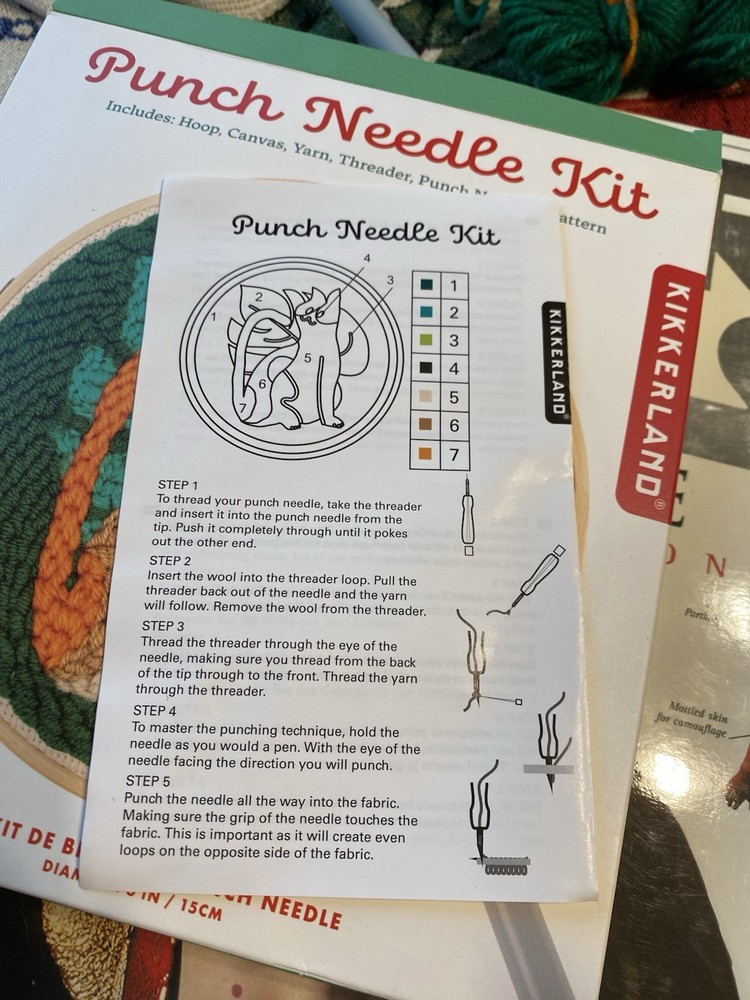 Punch Needle Kit New In Box Pre Owned