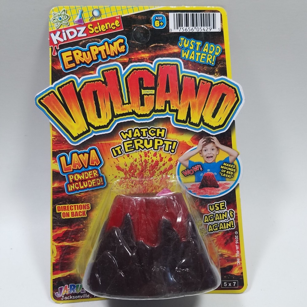 Kidz Science Erupting Volcano Educational School Project 2 Piece Set