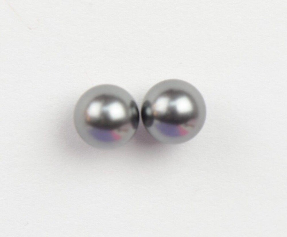 925 Solid Sterling Silver Beautiful Classic Pearls Stud Earrings