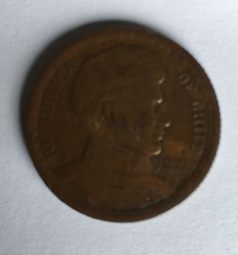 1942 Chile One 1 Peso Circulated