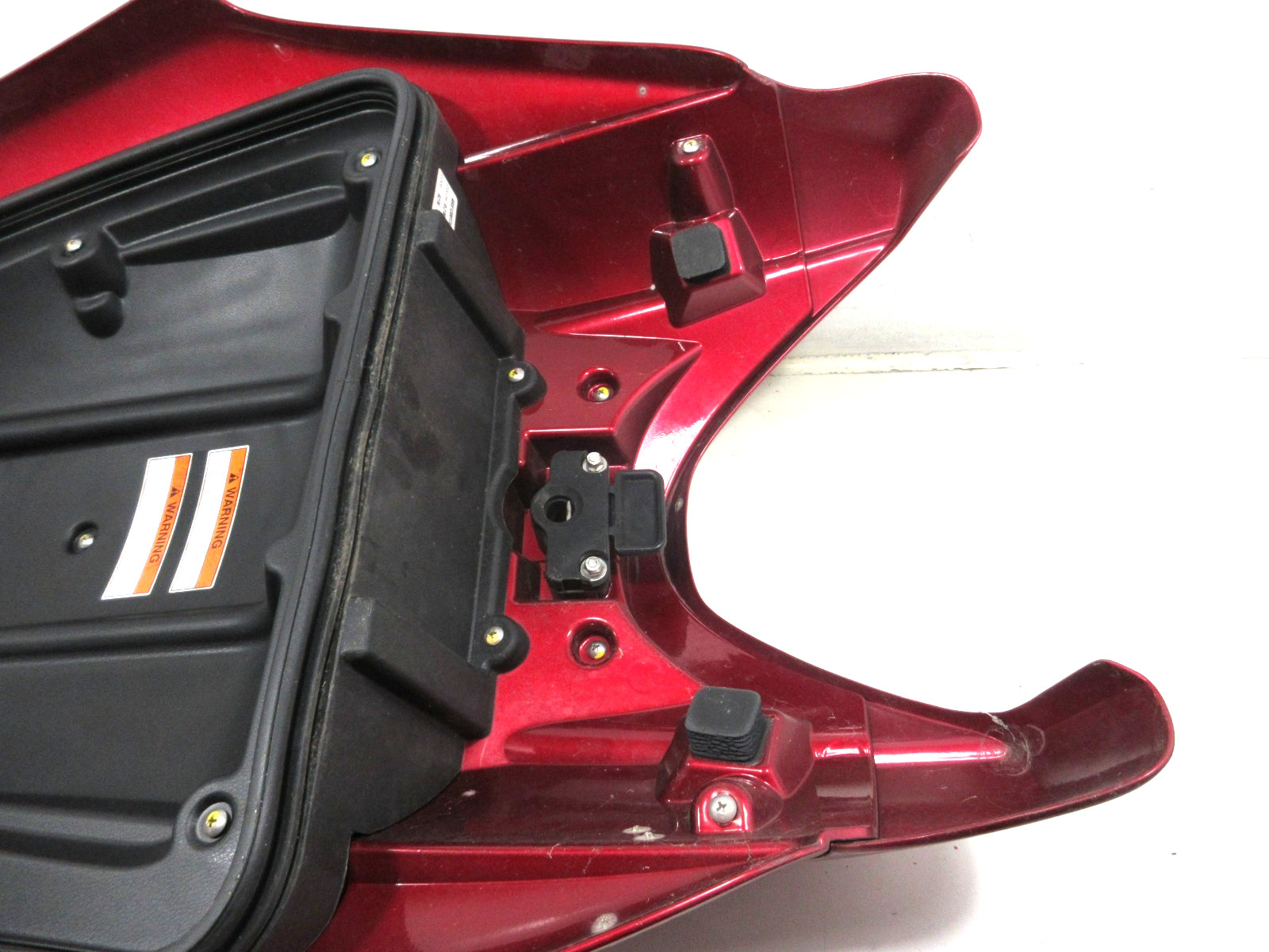 OEM HONDA 2005 F-12X TURBO AQUATRAX GPS BURGUNDY RED FRONT HOOD ASSEMBLY & LATCH