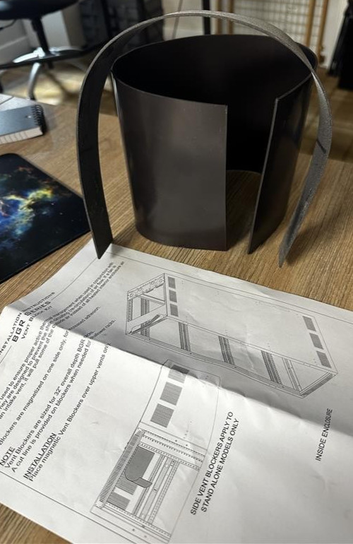 Middle Atlantic MAPI VBK-BGR Magnetized Vent Blocker Kit