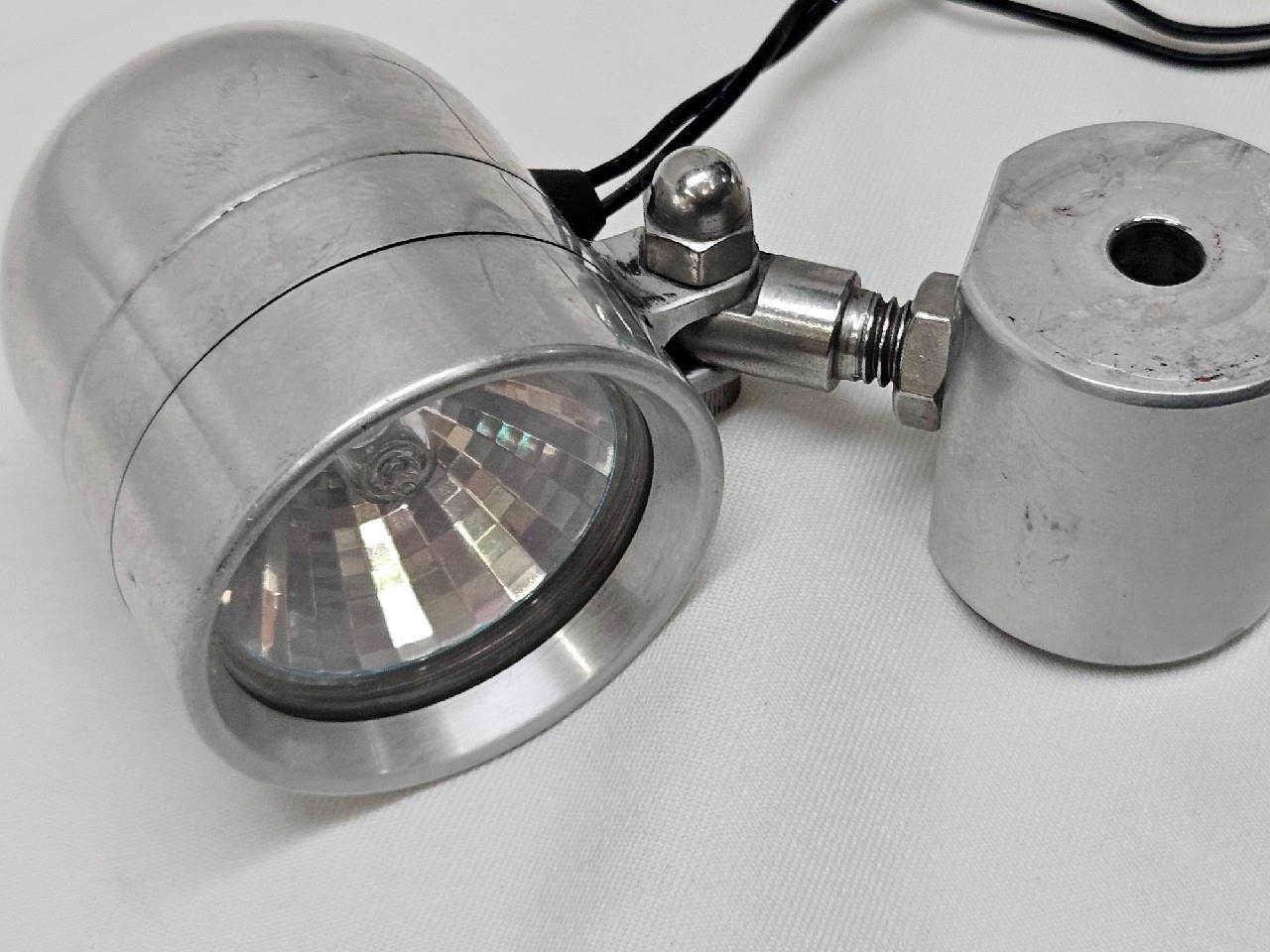 Vintage Pair Motorcycle Bullet Halogen Driving Lights 12V