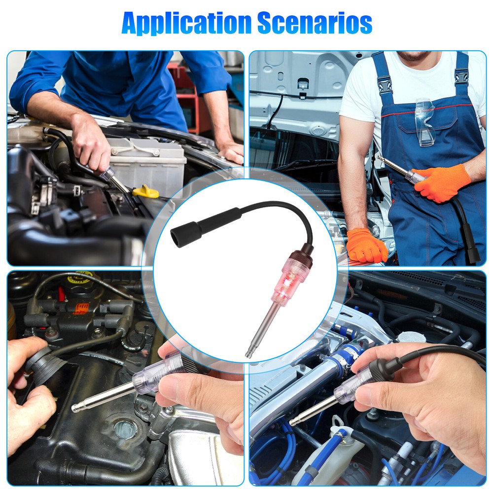 Spark Plug Tester Ignition System Coil Engine Auto In Line Diagnostic Test Tools