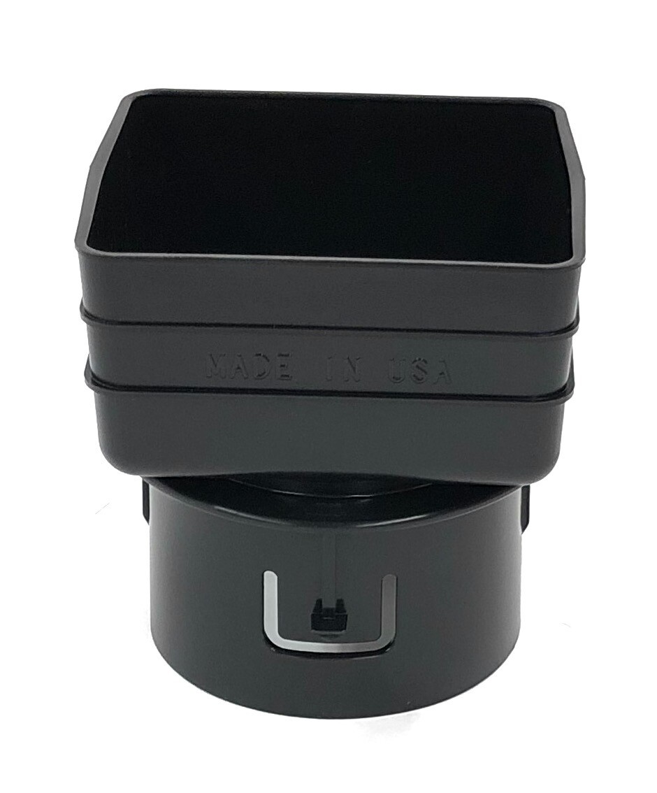 Plastic Universal Downspout to Drain Tile Adapter