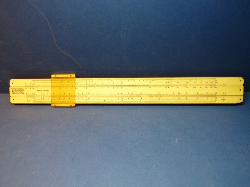 Slide Rule Simplon S.R.10 Bilateral Reitz System Vintage