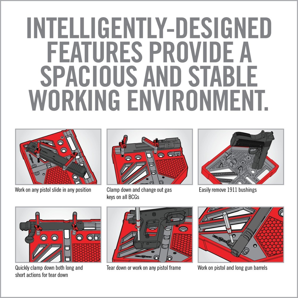 Real Avid Master Bench Block Pro-Kit - Roll Pin & Standard Punch Set + Hammer